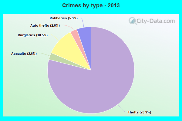 Crimes by type - 2013