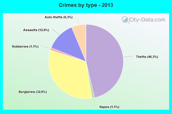 Crimes by type - 2013