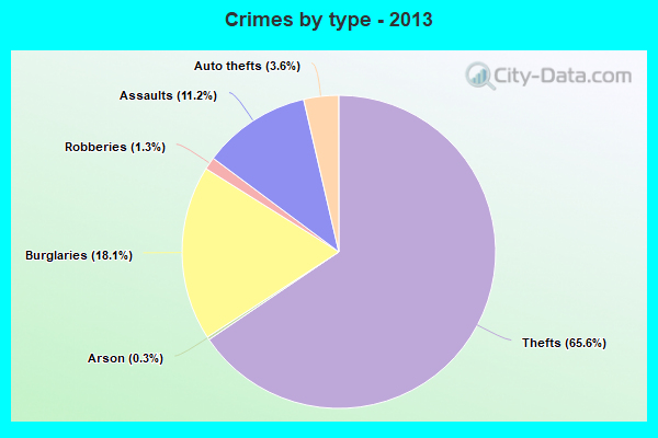 Crimes by type - 2013