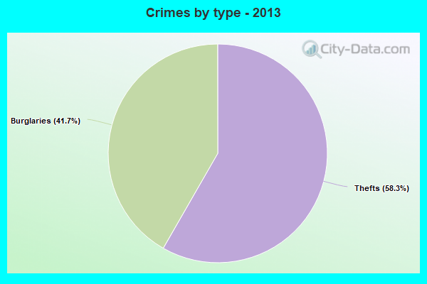 Crimes by type - 2013