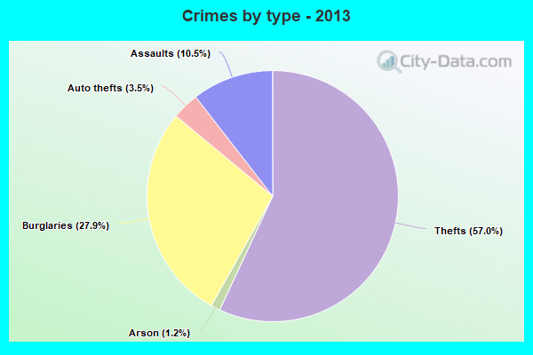 Crimes by type - 2013