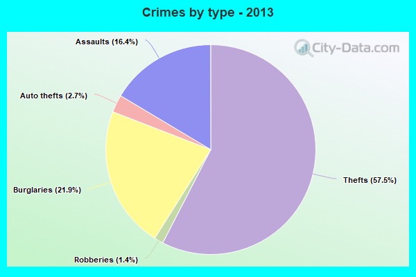 Crimes by type - 2013