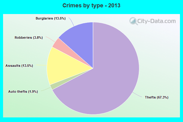 Crimes by type - 2013