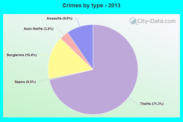 Crimes by type - 2013