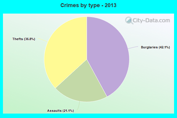 Crimes by type - 2013