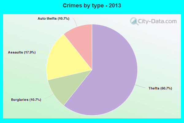 Crimes by type - 2013