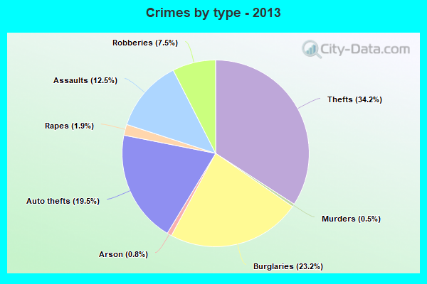 Crimes by type - 2013