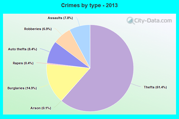 Crimes by type - 2013