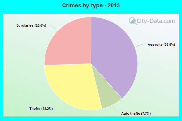 Crimes by type - 2013