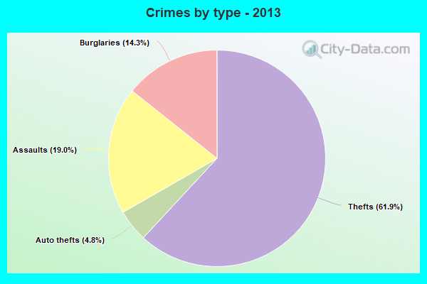 Crimes by type - 2013