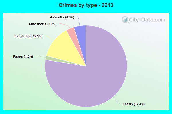 Crimes by type - 2013