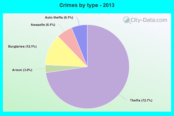 Crimes by type - 2013