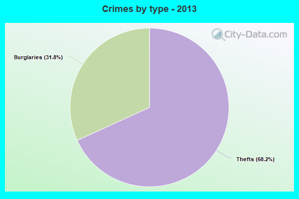 Crimes by type - 2013