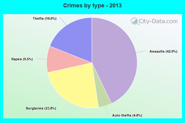 Crimes by type - 2013