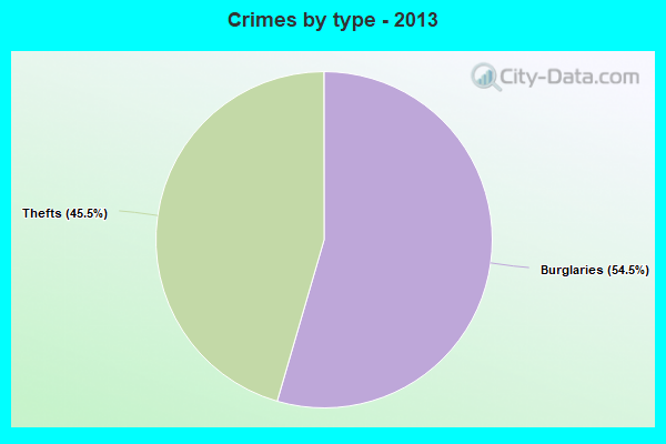 Crimes by type - 2013