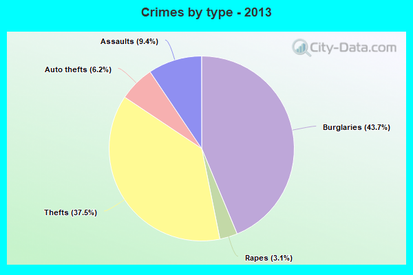 Crimes by type - 2013