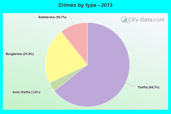 Crimes by type - 2013