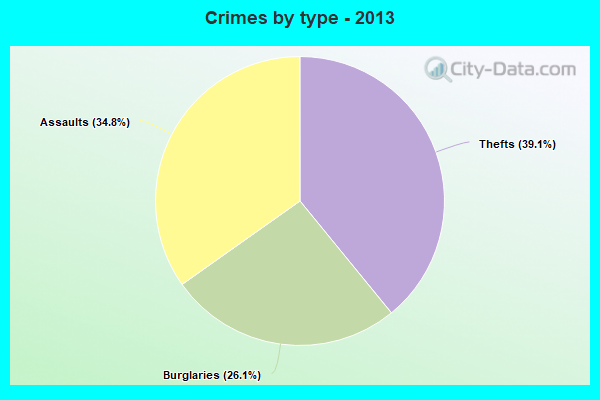 Crimes by type - 2013