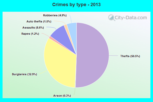 Crimes by type - 2013