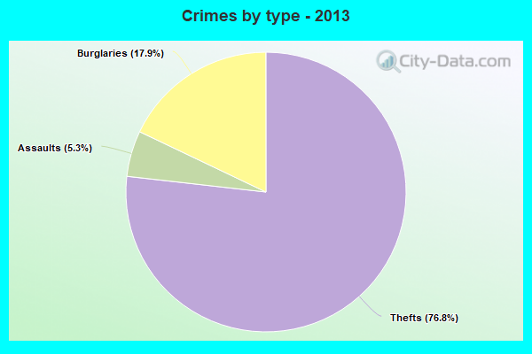 Crimes by type - 2013