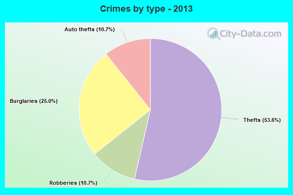 Crimes by type - 2013