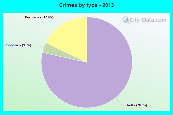 Crimes by type - 2013