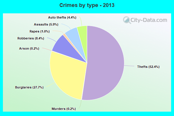 Crimes by type - 2013