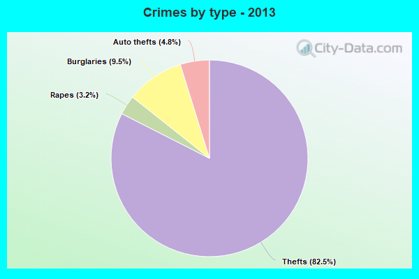 Crimes by type - 2013