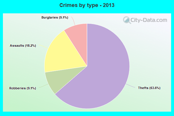 Crimes by type - 2013