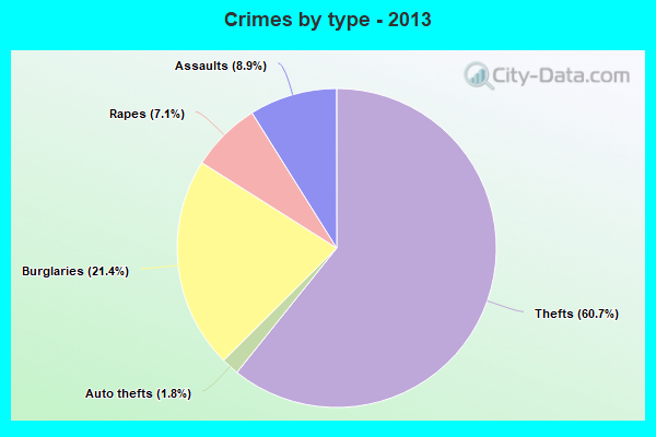 Crimes by type - 2013