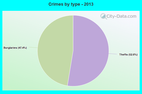 Crimes by type - 2013