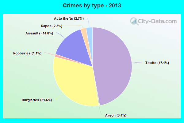 Crimes by type - 2013