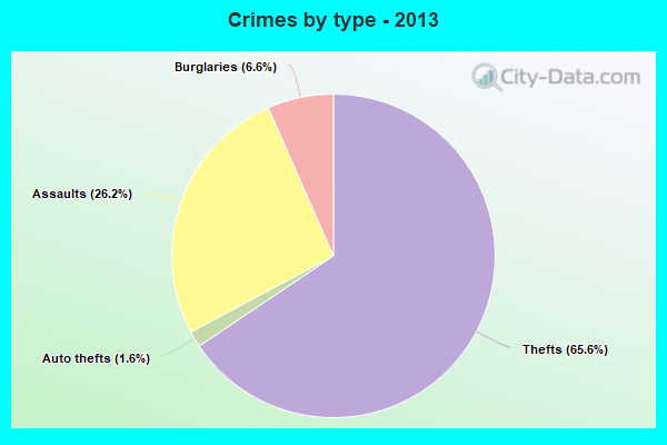 Crimes by type - 2013