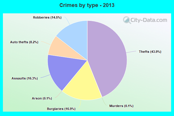 Crimes by type - 2013