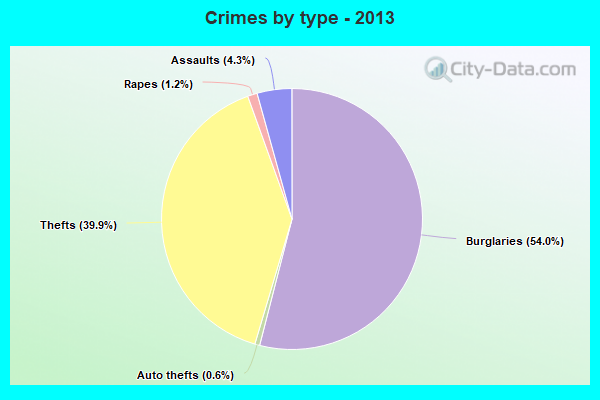 Crimes by type - 2013