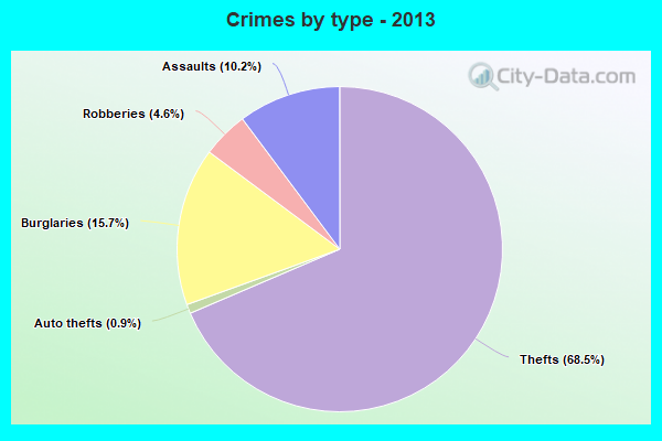 Crimes by type - 2013