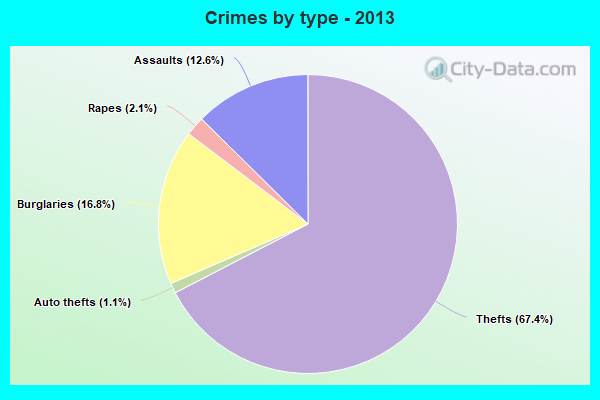 Crimes by type - 2013