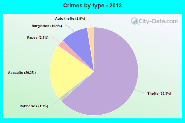 Crimes by type - 2013