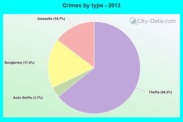 Crimes by type - 2013