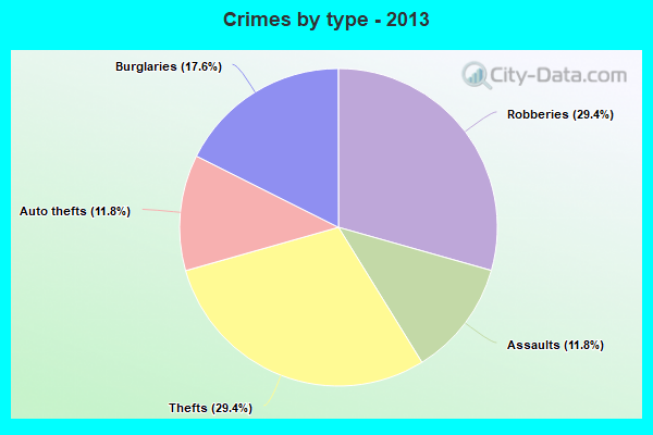 Crimes by type - 2013