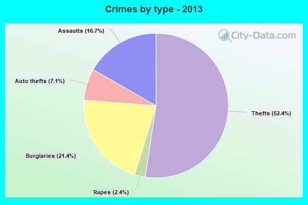 Crimes by type - 2013