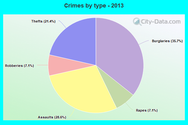 Crimes by type - 2013