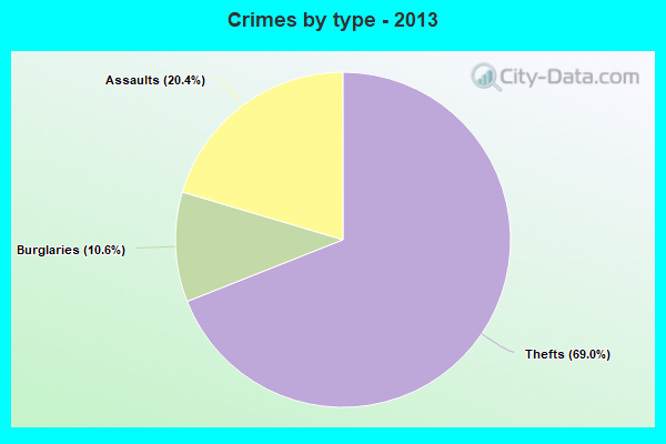 Crimes by type - 2013