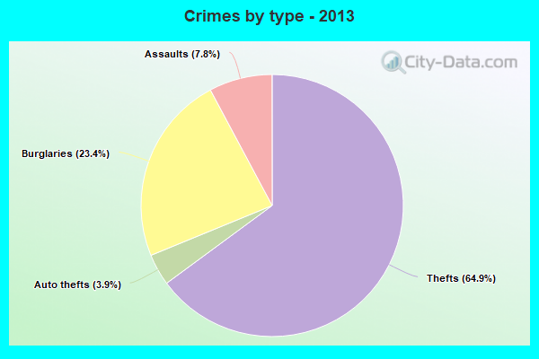 Crimes by type - 2013