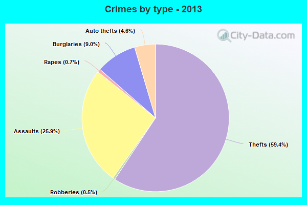 Crimes by type - 2013