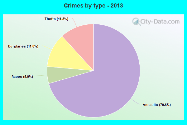 Crimes by type - 2013