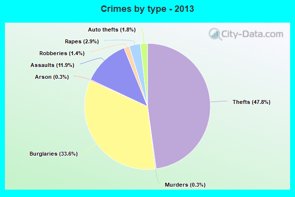 Crimes by type - 2013