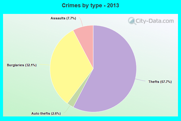 Crimes by type - 2013