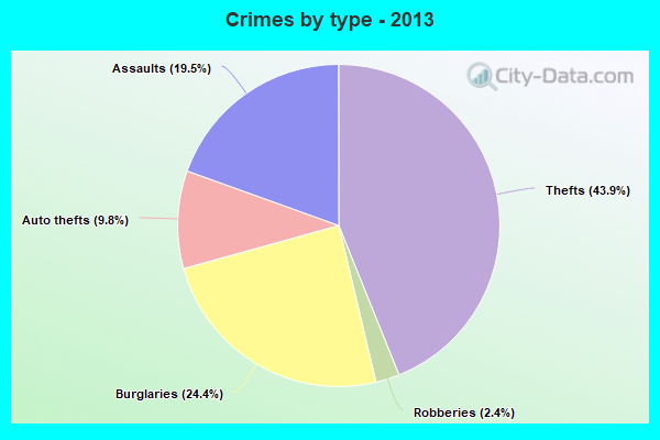 Crimes by type - 2013