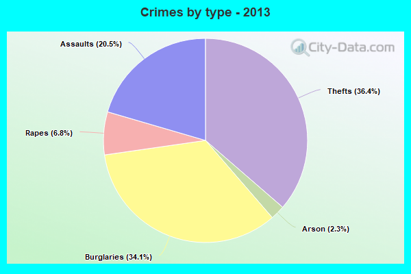 Crimes by type - 2013